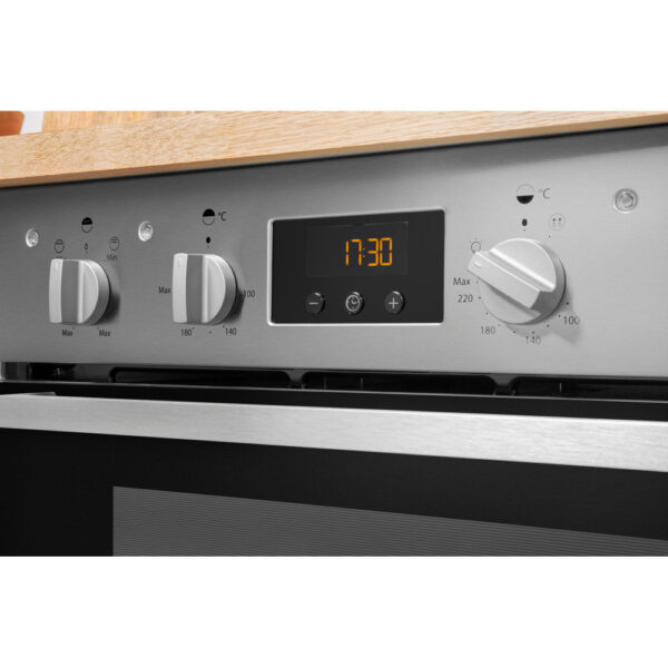 Kitchenter Aria IDU6340IX Electric Built-under Oven in Stainless Steel and Black - Image 7