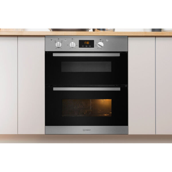 Kitchenter Aria IDU6340IX Electric Built-under Oven in Stainless Steel and Black - Image 4