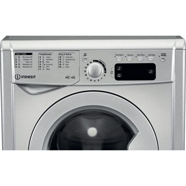 Kitchenter EWDE861483S UK 8kg Washer Dryer - silver - Image 2